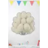 Kum Beji Rengi Lateks Pastel Renk Balon 12 Krem 10 Adet Retro Ton Parti Süsleme Balonu