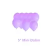 Lila Renkli Mini Pastel Ton Lateks Balon 20 Adet 5 Makaron Konsept Süsleme Balon