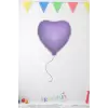 Makaron Lila Renk Konsept Folyo Kalp Balon 18 45 Makaron Renk Retro Konsept Balon