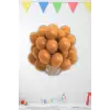 Pastel Ton Karamel Renk Lateks Balon 10 Adet Karamel Renk Doğum Günü Süsleme Balonu