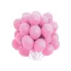 Pembe Renkli Pastel Ton Lateks Balon 10 Adet Pembe Konsept Doğum Günü Süsleme Balonu