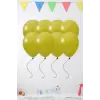 Zeytin Yeşili Renkli Pastel Lateks Balon 10 Adet 12 Yeşil Renk Balon Süsleme Balonu