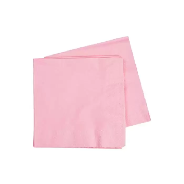 Pembe Renkli Konsept Peçete 16 li 33*33 Cm Pembe Renk Konsept Süslemesi