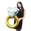 Tek Taş Yüzük Şekilli Gold Konsept Folyo Helyum Balon 54*84 Bride To Be Süsleme Balonu