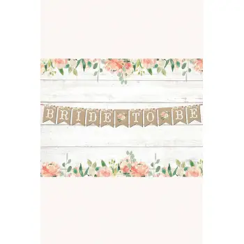 Bride To Be Yazılı Kraft Renk Banner Yazı 190 cm Bekarlığa Veda Partisi Süslemesi
