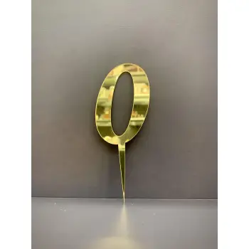 0 Rakam Pasta - Cupcake Üzeri Pleksi