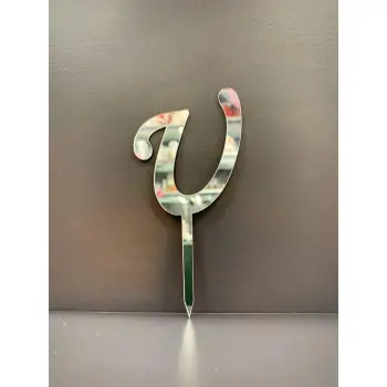 U Harfi Pasta - Cupcake Üzeri Pleksi