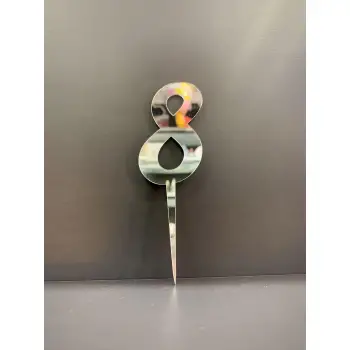8 Rakam Pasta Üzeri Pleksi Rakam