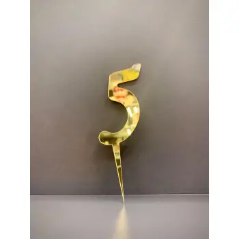 5 Rakam Pasta Üzeri Pleksi Rakam