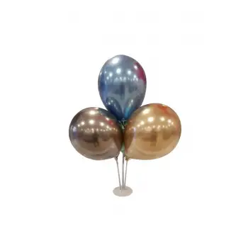 4 Lü Masa Üzeri Ayaklı Balon Standı 40 Cm 1 Adet Balon Standı Süslemesi