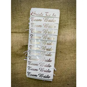 Bride To Be Partisi Beyaz Rose Konsept Bileklik 12 li Bekarlığa Veda Partisi Süslemesi