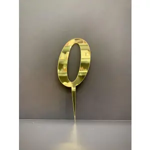 0 Rakam Pasta - Cupcake Üzeri Pleksi