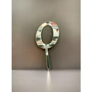 O Harfi Pasta - Cupcake Üzeri Pleksi