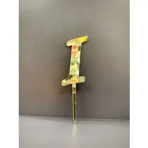 I Harfi Pasta - Cupcake Üzeri Pleksi