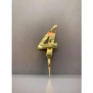 4 Rakam Pasta Üzeri Pleksi Rakam