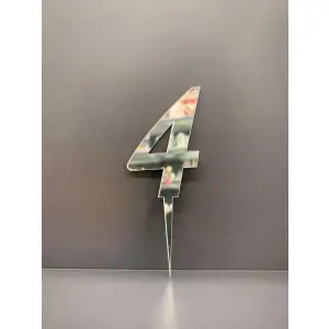 4 Rakam Pasta Üzeri Pleksi Rakam