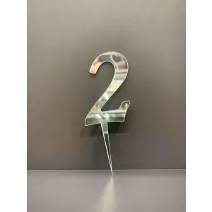 2 Rakam Pasta Üzeri Pleksi Rakam