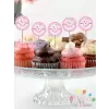 Kız Bebek Diş Partisi Konsept Süsleme Pasta Cupcake Kürdanı 10lu Diş Buğdayı Süsleme