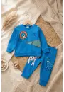 Clup Safari Desenli Mevsimlik 2li Erkek Bebek Takımı
