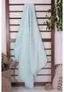 Biyeli Unisex Bebek Nohut Battaniye 80*80 Cm - Turkuaz