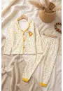 Galaksi Roket Nakışlı % 100 Pamuk Yakalı Erkek Çocuk Pijama Takımı