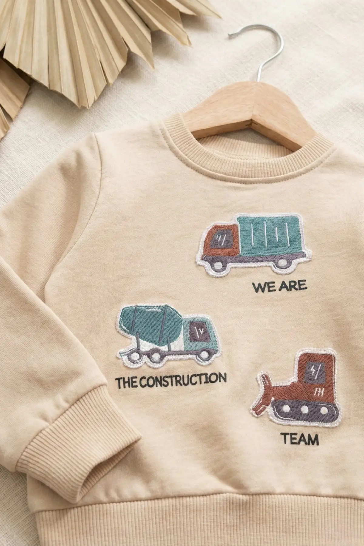 Araba Nakışlı Pamuklu 2li Erkek Bebek Takım