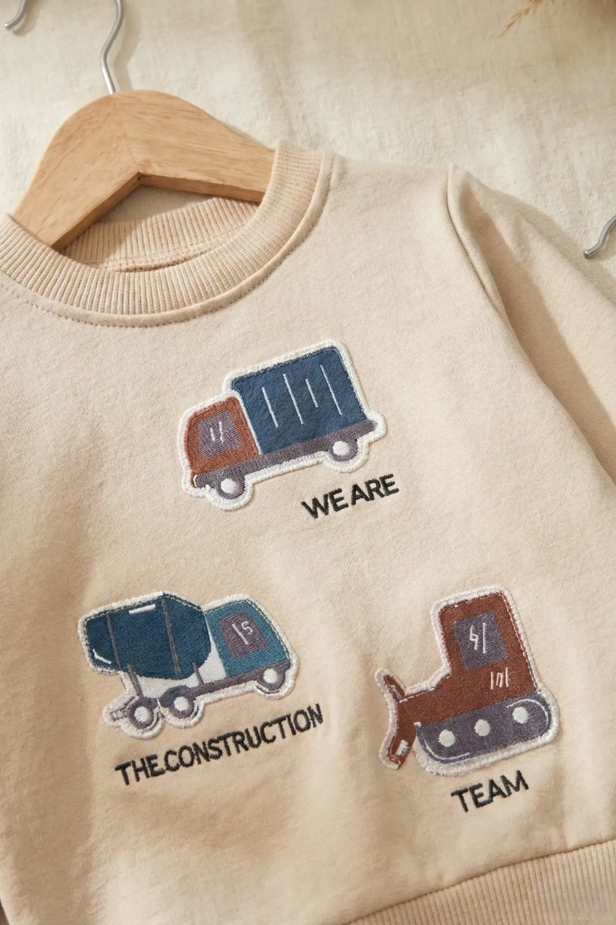 Araba Nakışlı Pamuklu 2li Erkek Bebek Takım