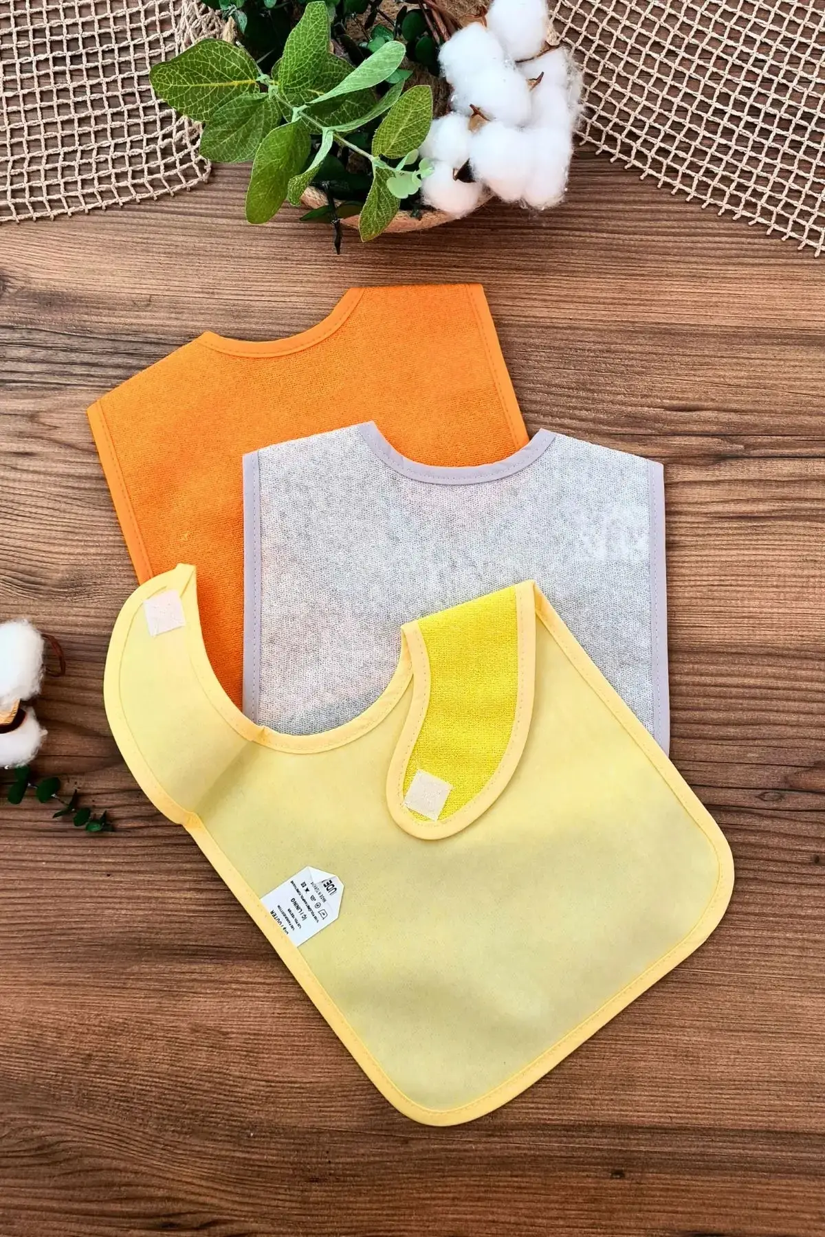 Pratik 3lü Sıvı Geçirmez Bebek Mama Önlüğü 0-18 Ay