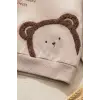 Ayıcık Nakışlı % 100 Pamuk 2li Erkek Bebek Takım