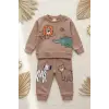 Clup Safari Desenli Mevsimlik 2li Erkek Bebek Takımı