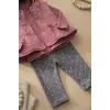 Yelekli Puanlı Mevsimlik Pamuklu Kız Bebek Takım