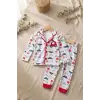 Araba Nakışlı % 100 Pamuk Yakalı Erkek Çocuk Pijama Takımı