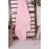Biyeli Kız Bebek Nohut Battaniye 80*80 Cm - Pembe