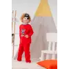 Korsan Desenli Çanta Ve Maskeli % 100 Pamuk Erkek Çocuk Pijama Takımı