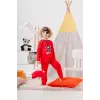Korsan Desenli Çanta Ve Maskeli % 100 Pamuk Erkek Çocuk Pijama Takımı