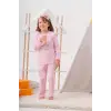 Unicorn Desenli Çanta Ve Maskeli % 100 Pamuk Kız Çocuk Pijama Takımı