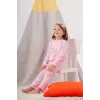 Unicorn Desenli Çanta Ve Maskeli % 100 Pamuk Kız Çocuk Pijama Takımı
