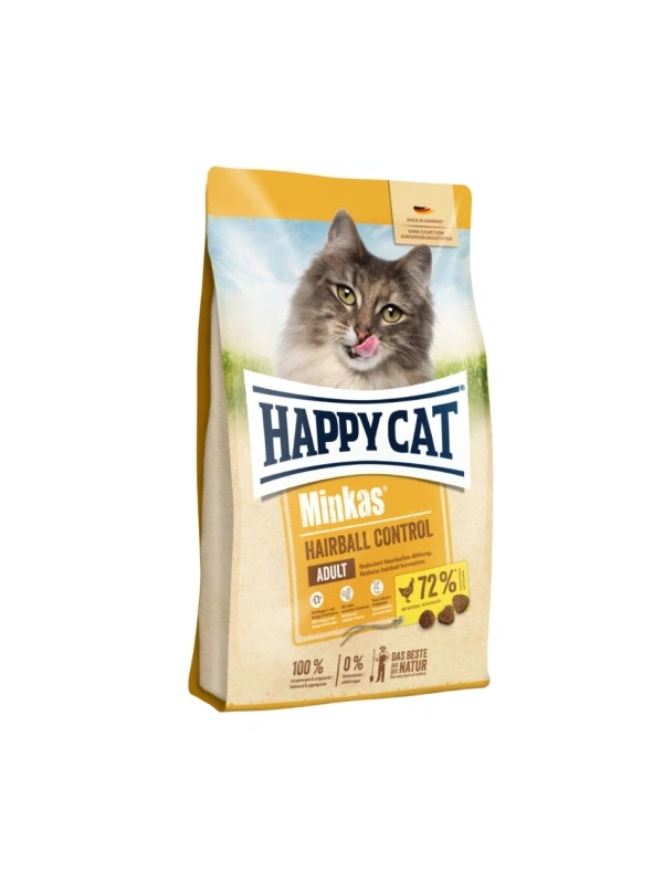 Happy Cat Minkas Hairball Tavuklu 10 kg Yetişkin Kedi Maması