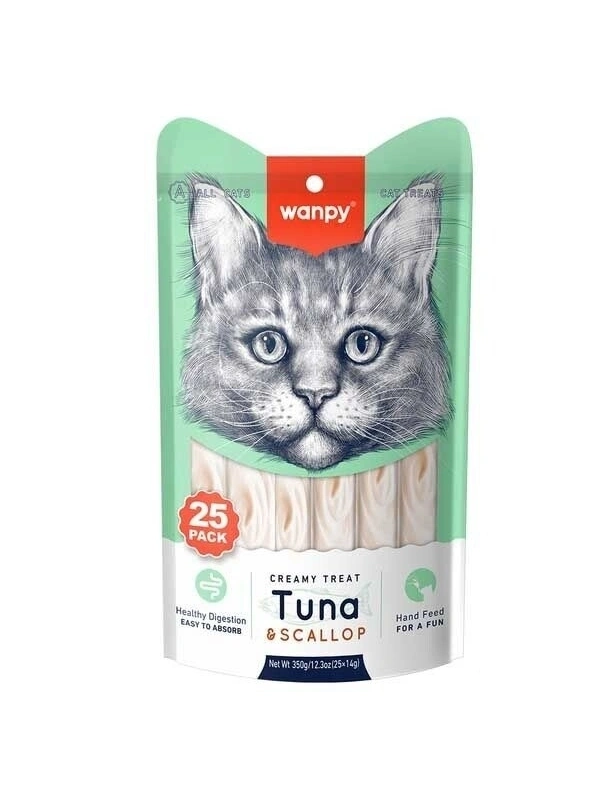 Wanpy Ton&Deniz Taraklı 25-14 Gr Krema Kedi Ödülü