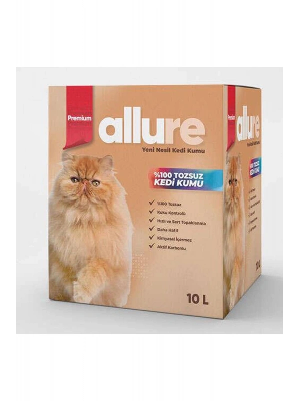 Allure Premium Yüksek Kaliteli Kedi Kumu 10 Litre