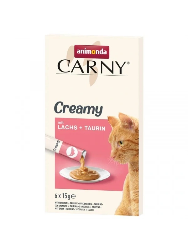 Animonda Carny Somonlu & Taurinli Kedi Kreması 6X15 Gr