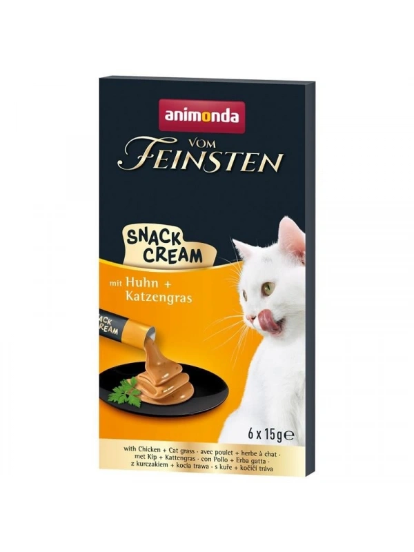 Animonda Snack Carny Tavuklu & Kedi Otlu Kedi Kreması 6X15 Gr