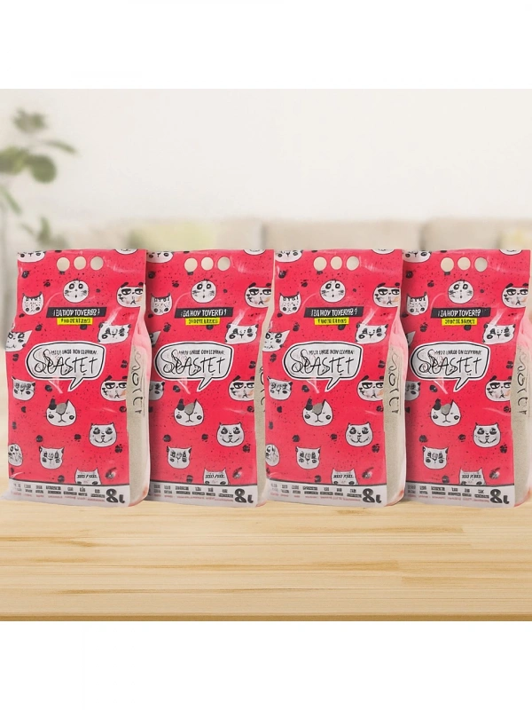 Bastet Premium Doğal 8 lt 4lü Kedi Kumu