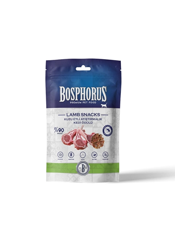 Bosphorus LAMB SNACKS - KUZU ETLİ ATIŞTIRMALIK KEDİ ÖDÜLÜ 80 GR