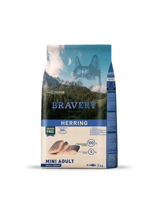 Bravery Herring Mini Adult 2 Kg Küçük Irk Köpek Maması
