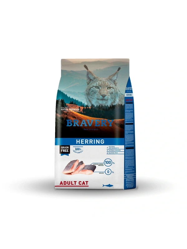 Bravery Ringa Balıklı Tahılsız Yetişkin Kedi Maması 2Kg