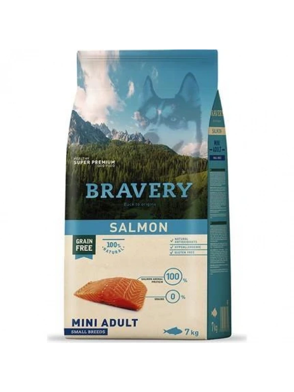 Bravery Somonlu Küçük Irk Yetişkin Köpek Maması 7 Kg