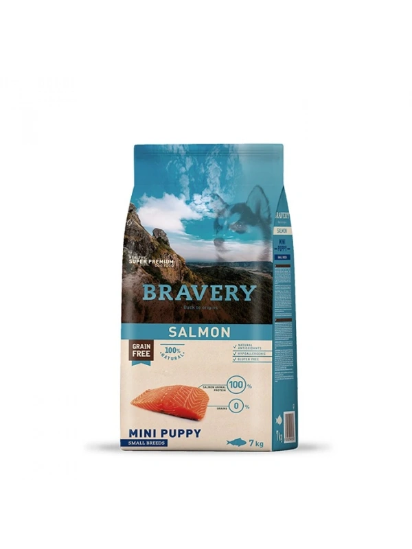 Bravery Tahılsız Somonlu Küçük Irk Yavru Köpek Maması 7 Kg