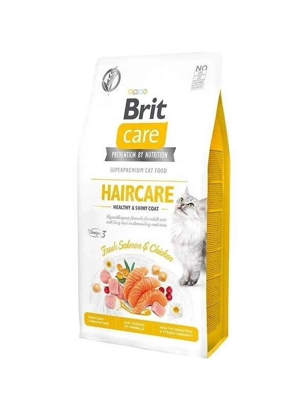 Brit Care Haircare Somonlu ve Tavuklu 7 kg Yetişkin Kedi Maması
