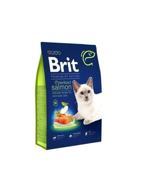 Brit Premium Sterilised Somonlu 8 kg Kısırlaştırılmış Yetişkin Kedi Maması